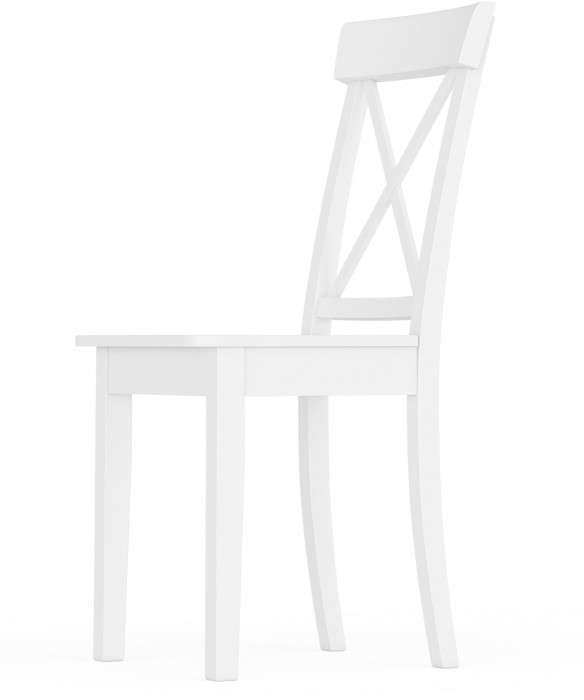 Стул Мебель--24 разборный Гольф-14, цвет белый, деревянное сиденье белое, ШхГхВ 41х42х95 см., от пола до верха сиденья 47 см.