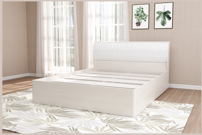 Кэт-6 Бодега/Caiman Белый Кровать 1,4 арт.001-М (Бодега/Caiman Белый)