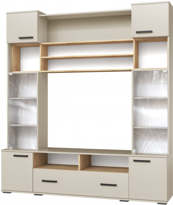 Гостиная Оскар-18 ОГЦС-1, Кашемир/Дуб крафт золотой