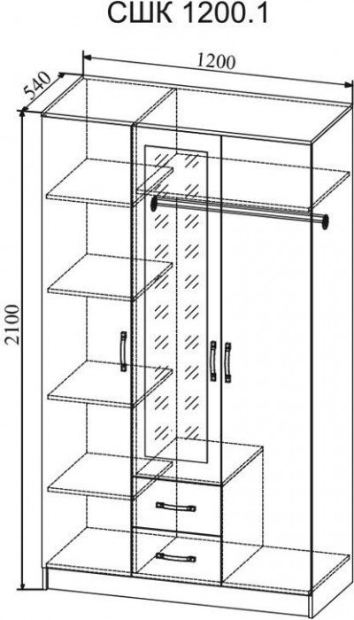 Модульная спальня Софи, композиция 2, Белый глянец/Дуб Сонома