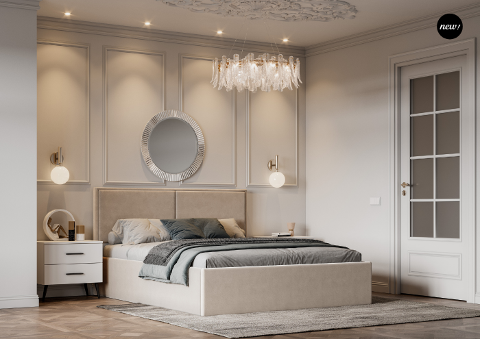 Кровать 120 с подъемным механизмом КРП-430-М-12, Микровелюр-3