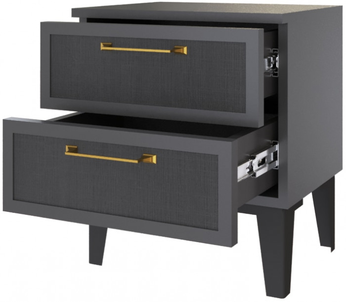 Модульная Спальня Толедо, Графит серый