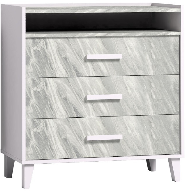 Комод с ящиками Айрис 455, статуарио