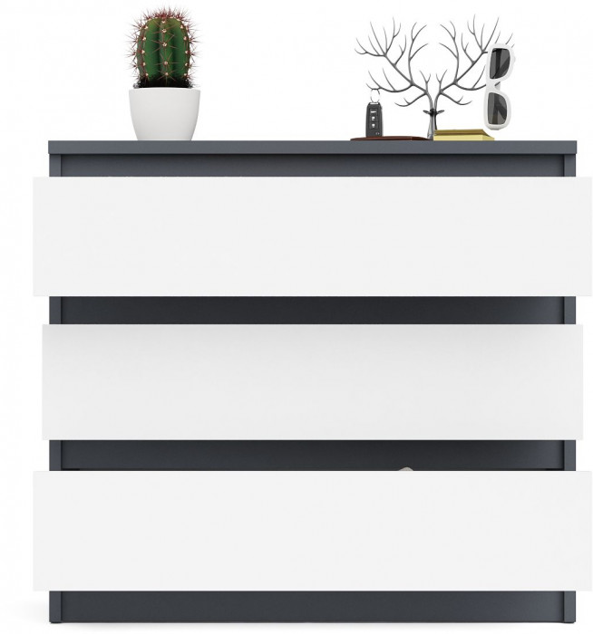 Мори Комод МК800.1, графит/белый
