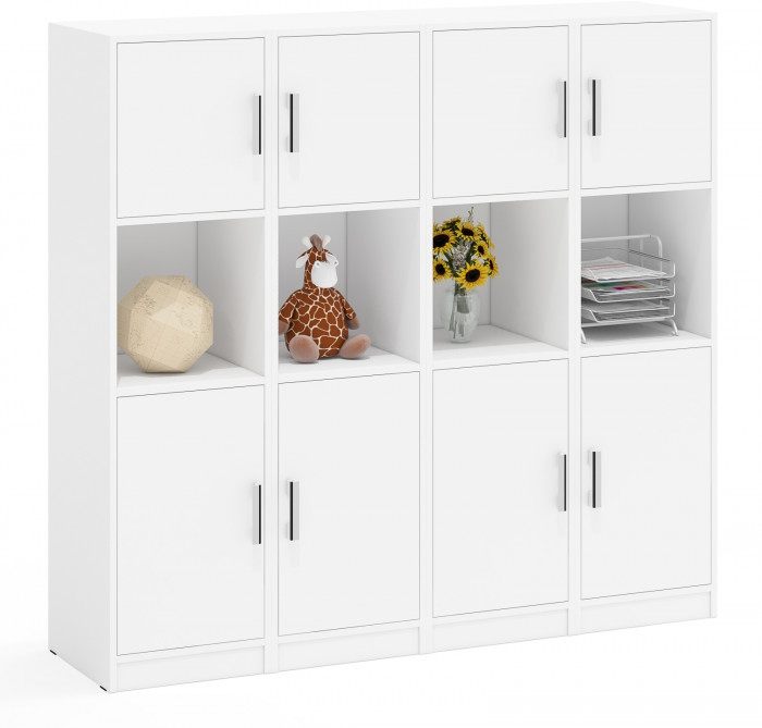 Четыре Пенала С-МД-СК9П к компьютерному столу С-МД-СК9, белый шагрень