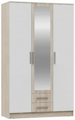 Мартина Шкаф для одежды 3-дверный (Дуб Сонома / белый)