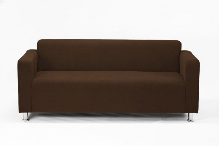 Диван прямой Томи, 200 см, велюр, коричневый