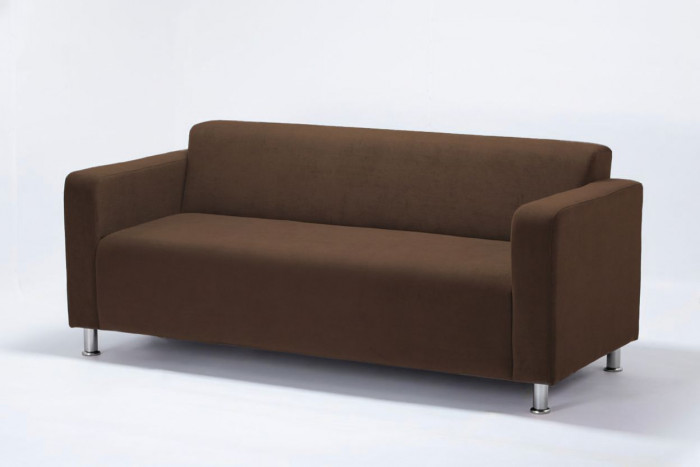 Диван прямой Томи, 200 см, велюр, коричневый
