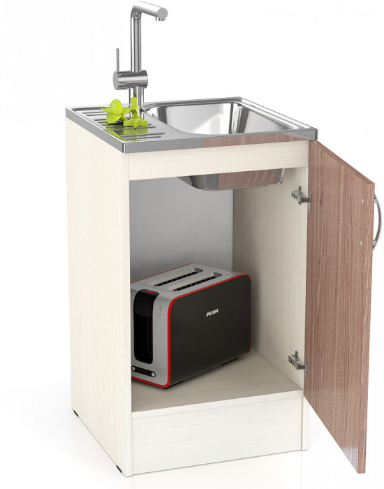 Кухня Мери ШНМ500 Стол под мойку 50 см., дуб/ясень шимо тёмный