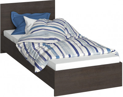 Кровать 80х200 с основанием ДСП Ронда КР-080, венге