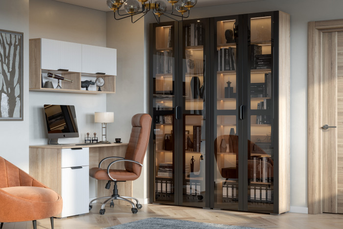 Полка Норд Line ПЛ03-1200, Дуб сонома, Софт пломбир