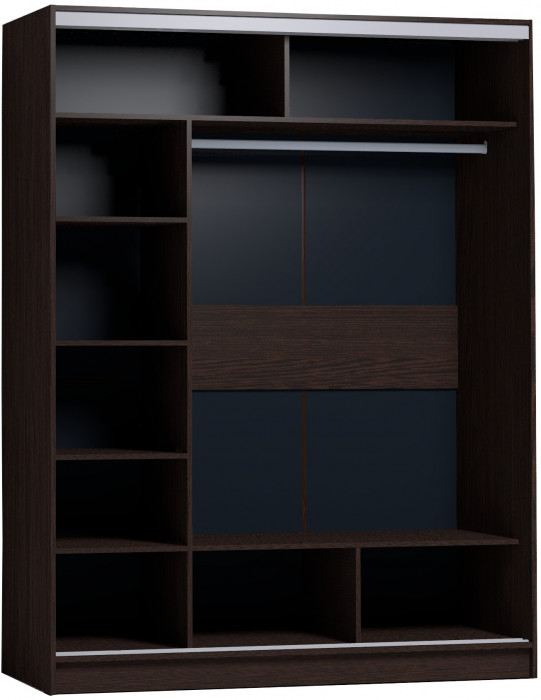 Шкаф-купе с зеркалом Strike 1600 Венге