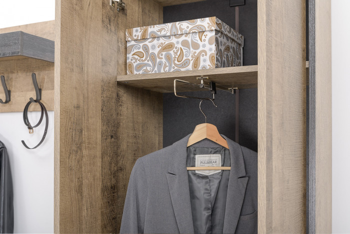 Трувор Прихожая 238, дуб гранж песочный/интра