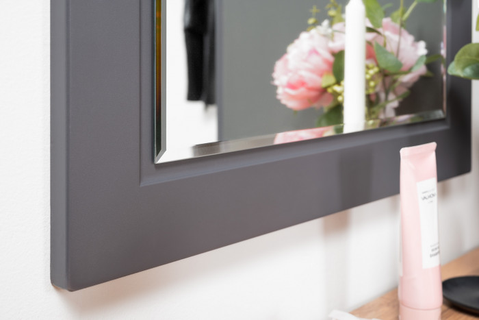 Остин 16.121 Тумба для обуви + 17.03 Зеркало, цвет серый графит/дуб крафт золотой, ШхГхВ 80х41,6х229 см.