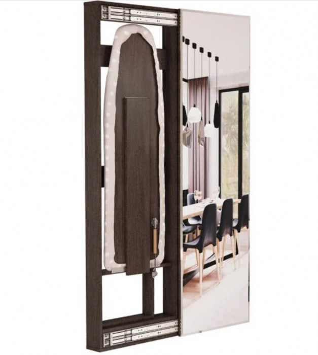 Гладильная доска "Смарт" с зеркалом венге