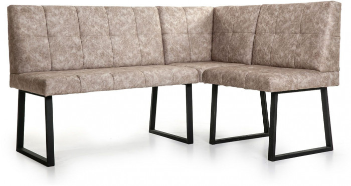 Модульный угловой диван Реал Латте/Черный муар