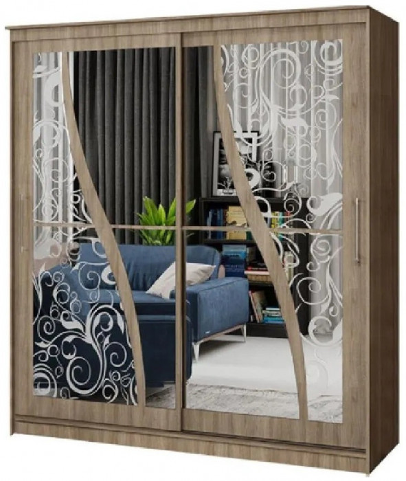 Шкаф-купе Элегант 2 2000 (Дуб Сонома)