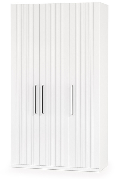 Валенсия Спальня 13.12 Шкаф комбинированный, ЛДСП белый шагрень/МДФ белый шагрень