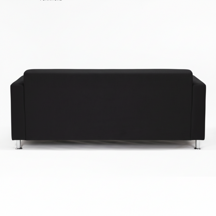 Диван прямой Томи, 200 см, велюр, черный
