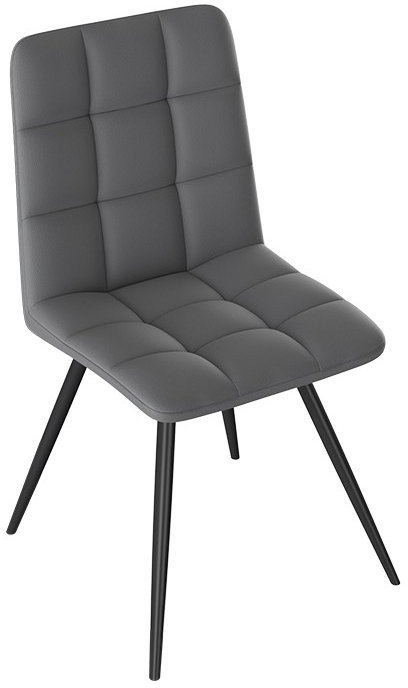 Бруно Стул (конус Т3) (Белый муар/Кожзам Бежевый)