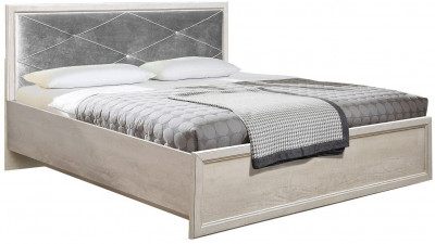 Кровать двуспальная с ортопедическим осн. 32.25-01 Сохо (1400) бетон пайн белый