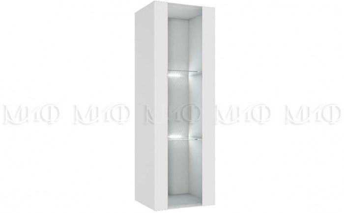 Флорис ШК-008 Шкаф-витрина однодверный, белый