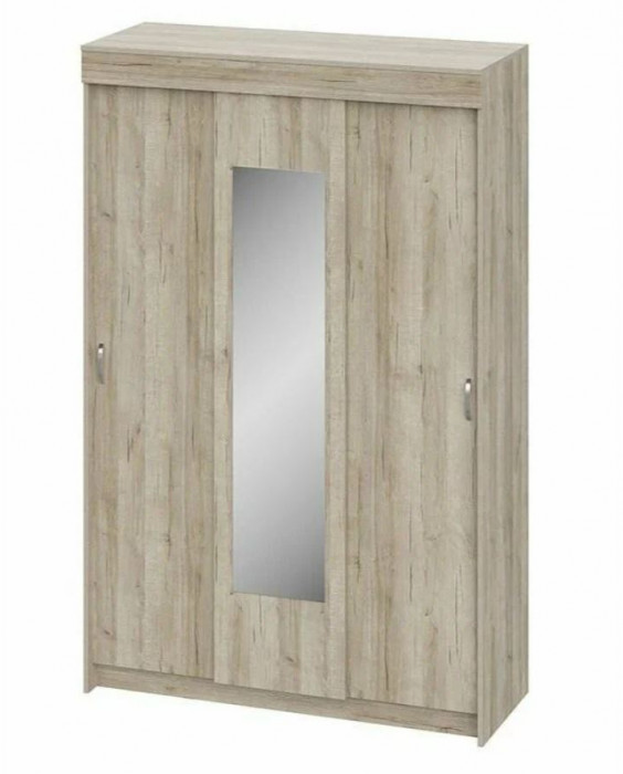 шкаф-купе Бассо дуб крафт серый/дуб крафт серый