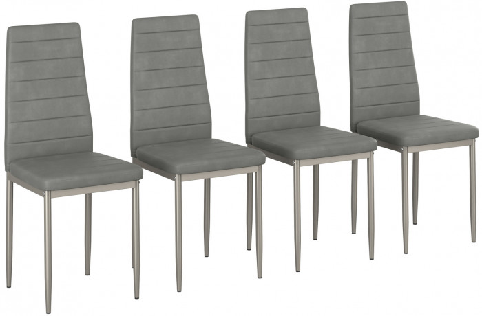 Четыре стула Мебель--24 A-117, светло-серый