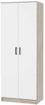 мс для спальни Ронда ШК-20 дуб крафт серый/белый