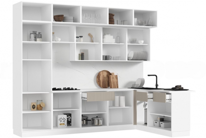 Кухня Оливия NEW 3,0х1,8м Шарли Мокко