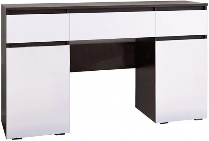 Ким Стол туалетный (Белый глянец, Дуб Сонома)