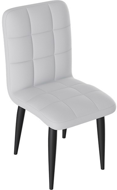 Франк ДП 2-17 Стул (конус) (Белый матовый/Кожзам Бежевый)