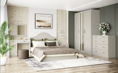 Спальня Апполия, набор 2, Кашемир/Сантьяго софт