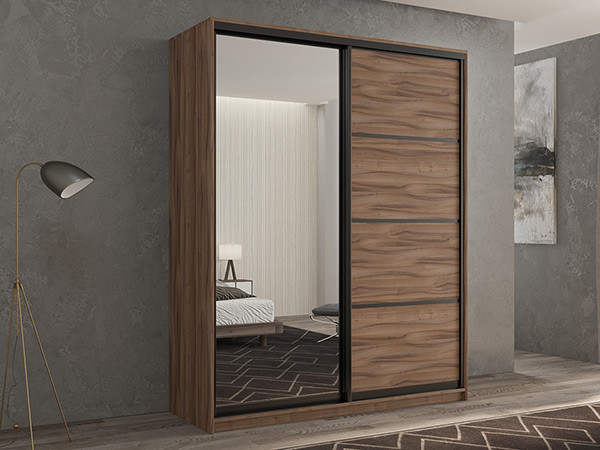 Шкаф-купе Кааппи 2 Орех Тьеполло 160х60х230 см