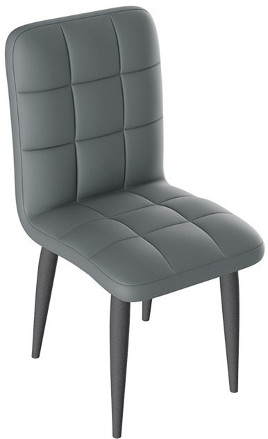 Франк ДП 2-17 Стул (конус) (Графит/Кожзам Бежевый)