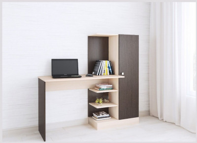 Компьютерный стол Квартет-6 венге/дуб молочный