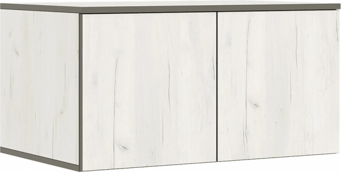 Норд Композиция Шкафов с антресолями + Терминал, Дуб крафт белый/Дуб крафт белый