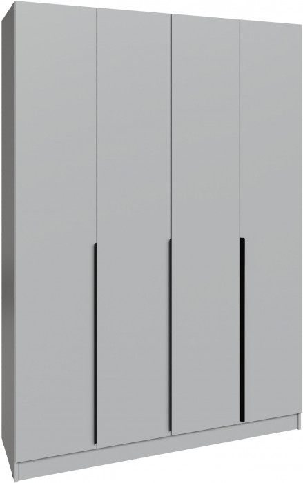 Шкаф Мадрид (1,6) с 6 ящ. внутри без зеркала, Камень серый