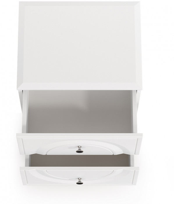 Валенсия Спальня 13.291 Тумба прикроватная, ЛДСП белый шагрень/МДФ белый шагрень