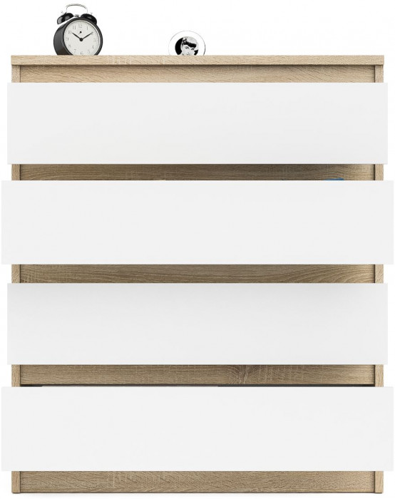 Мори Комод МК800.4, дуб сонома/белый