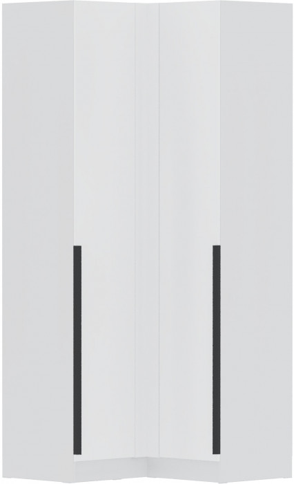 Шкаф угловой Мадрид (угол прямой) белый