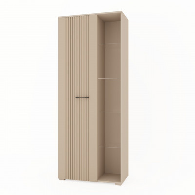 Шкаф с открытой нишей (левое исп.) "Денвер" - Персидский жемчуг/Шаде песочный