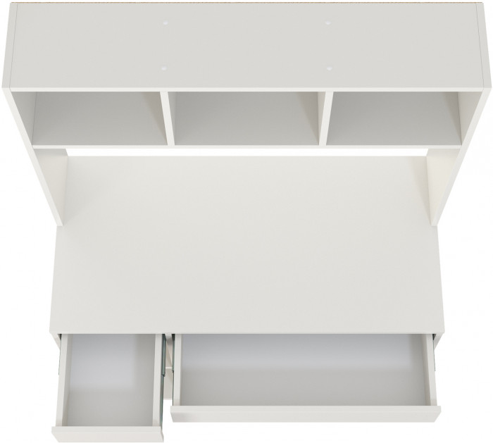 компьютерный стол Комфорт 12.77F, белый шагрень