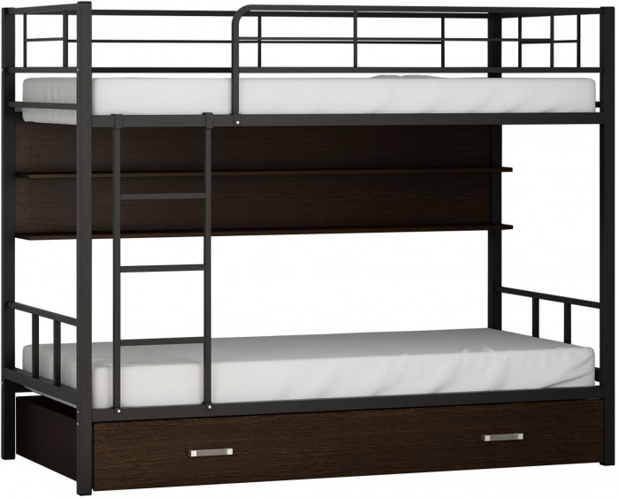 Двухъярусная кровать Севилья 2ПЯ (Слоновая кость, Венге)