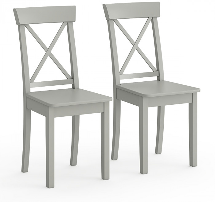 Два стула Мебель--24 Гольф-14 разборных, серый