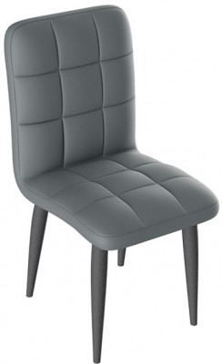 Франк ДП 2-17 Стул (конус) (Графит/Кожзам Серый)