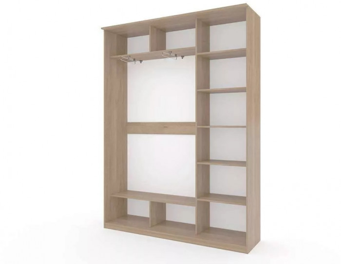 Шкаф купе Модерн 1776х450 3-х дверный 2-х секционный фотопечать №4 ясень