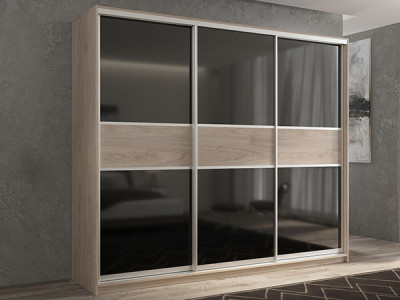 Шкаф-купе Кааппи 12 Кастелло Серый 240х60х230 см