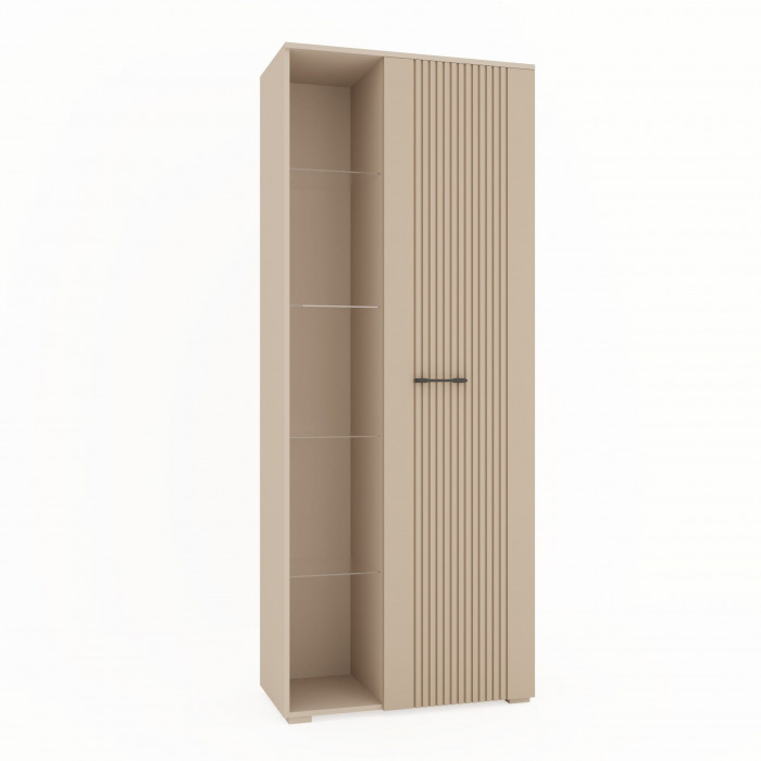 Шкаф с открытой нишей (правое исп.) "Денвер" - Персидский жемчуг/Шаде песочный