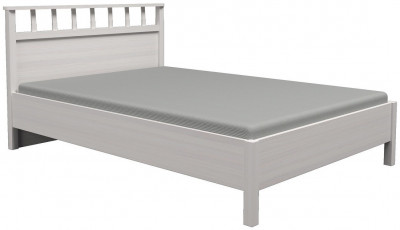 Кровать с ортопедическим основанием (металл) Шерлоск 48 Люкс 140х200, ясень светлый